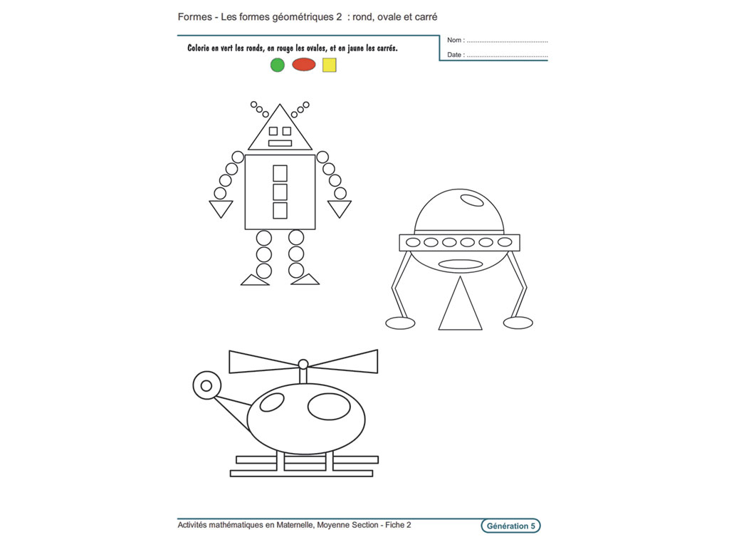 Evolu Fiches - Activités Mathématiques En Moyenne Section pour Activite Pour Maternelle Imprimer