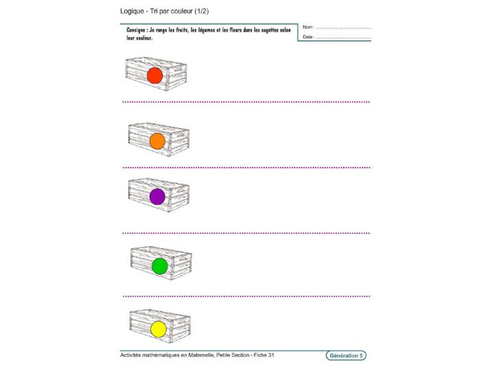 Evolu Fiches – Activités Mathématiques En Petite Section à Jeux Maternelle Petite Section Gratuit