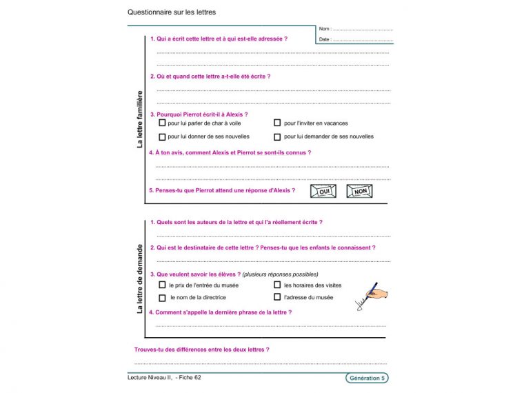 Evolu Fiches – Lecture Niveau Ii (Ce2, Cm1, Cm2) concernant Fiche Français Ce1 Imprimer