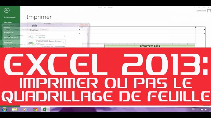 Excel 2013 : Maitriser L'impression Du Quadrillage De Vos Documents –  Urgent !!!!! avec Quadrillage À Imprimer