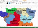 Excel - Comment Créer Une Carte De France Avec L'outil Forme destiné Carte Des Régions À Compléter