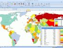 Excel Pays Du Monde Coloration Avec Chiffres pour Carte Du Monde Avec Capitale