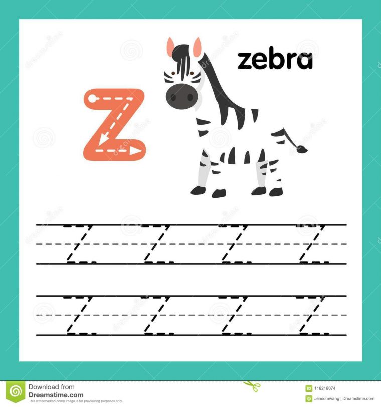 Exercice De L'alphabet Z Avec Le Vocabulaire De Bande pour Exercice Pour Apprendre L Alphabet En Maternelle