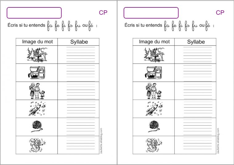 Exercices D'écriture Cp Écrire Les Syllabes – Zaubette encequiconcerne Activité Primaire A Imprimer