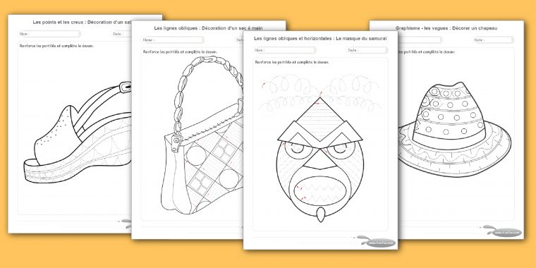 Exercices Maternelle Motricité Fine Par Le Dessin A Imprimer avec Exercice Grande Section En Ligne