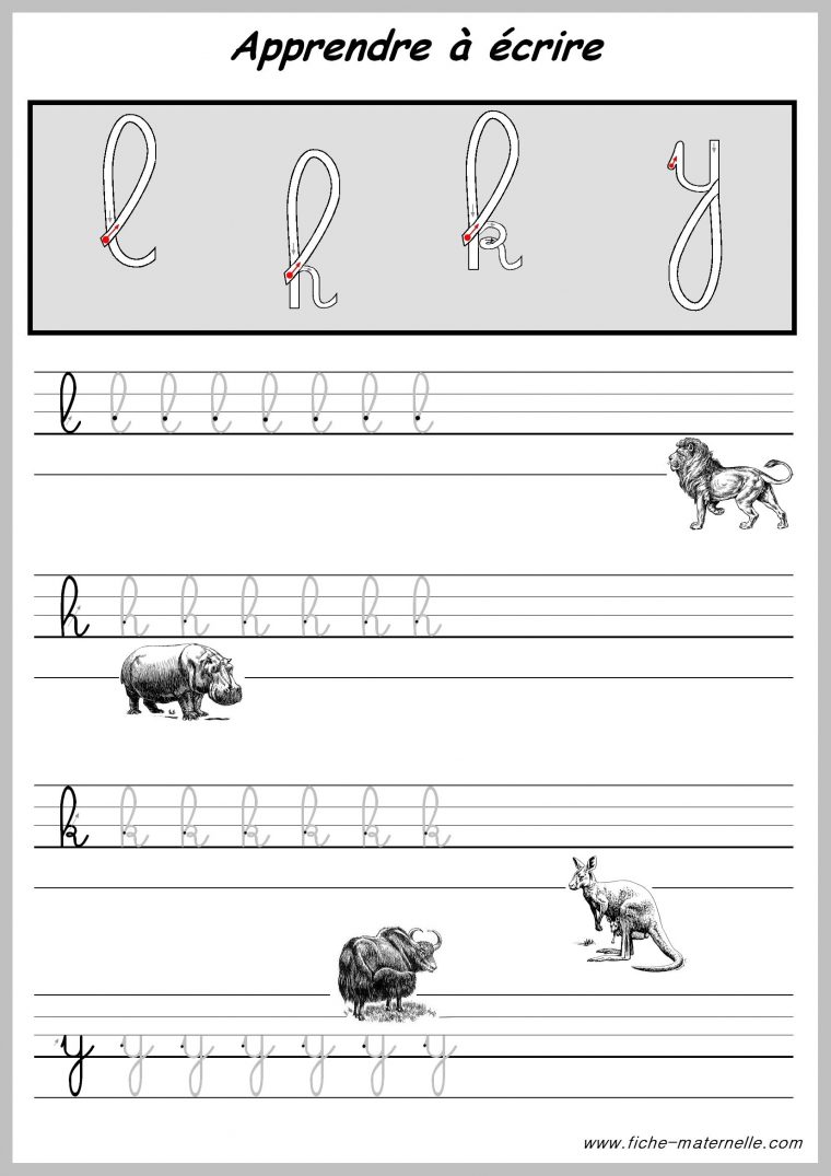 Exercices Pour Apprendre A Ecrire Les Lettres. | Apprendre À serapportantà Apprendre À Écrire Les Lettres En Maternelle