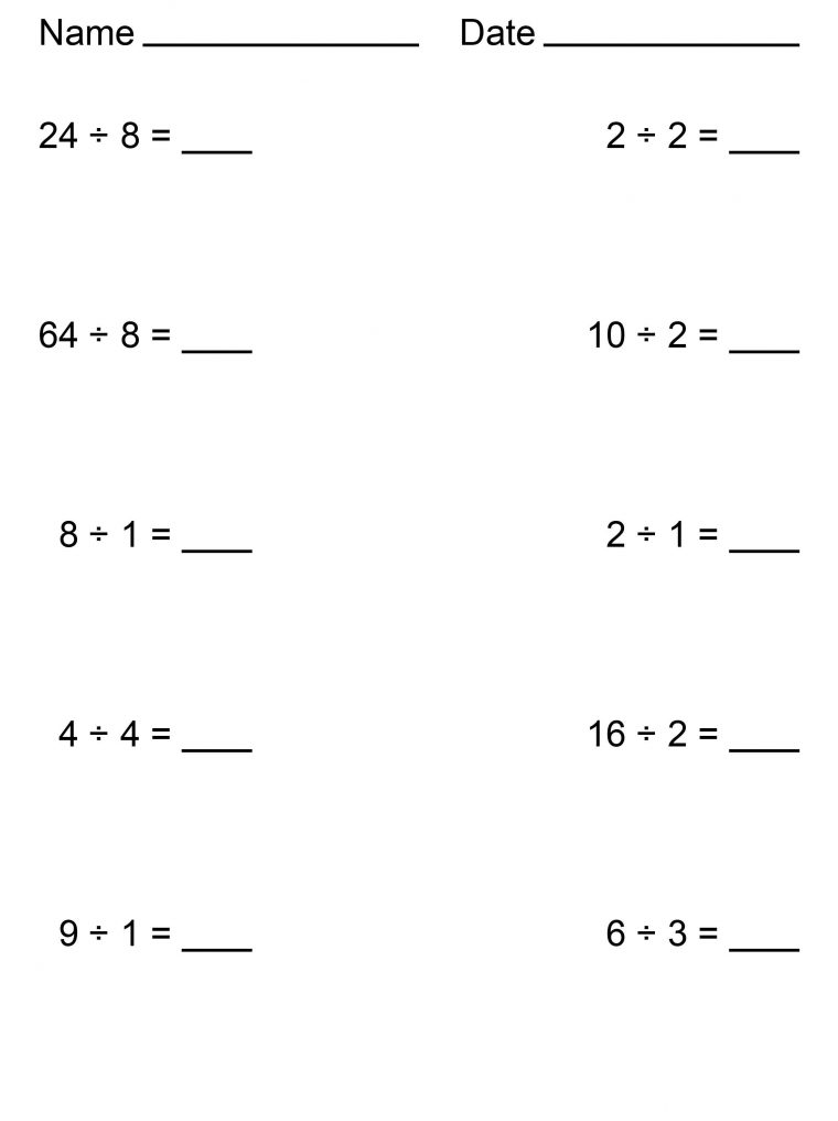 Exercices Pour Enfants De Maternelle Divisions Faciles 12 dedans Exercice De Maternelle A Imprimer Gratuit