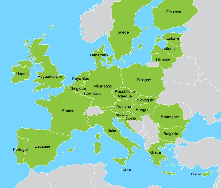 Exporter Vers L'ue – Un Guide Pour Les Entreprises Canadiennes avec La Carte De L Union Européenne