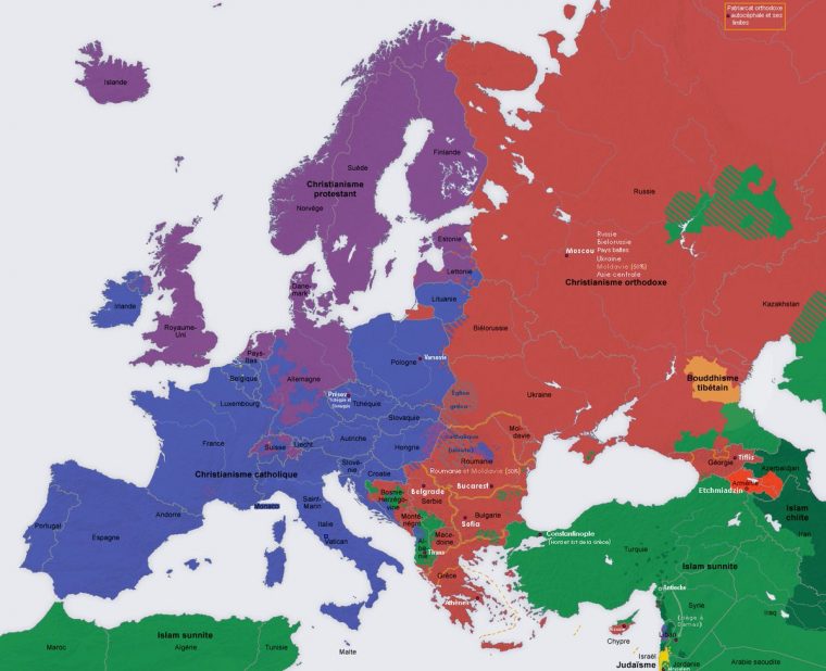 🌼 Clara 🌼 On Twitter: "carte Des Religions En Europe.… " encequiconcerne Carte Union Européenne 2017