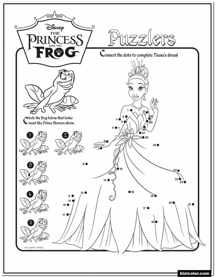 🎨 Activite Casse-Tete Grenouille Princesse Disney – Des encequiconcerne Coloriage À Imprimer Chateau De Princesse