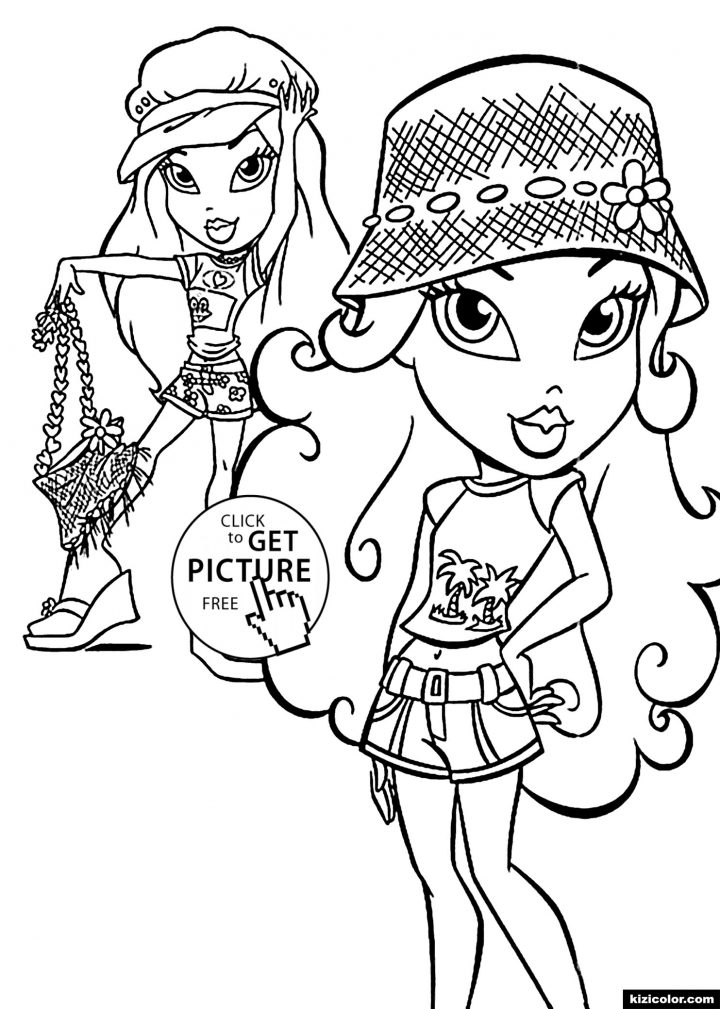 🎨 Coloriage Bratz 02 – Des Pages À Colorier Imprimables destiné Bratz Dessin