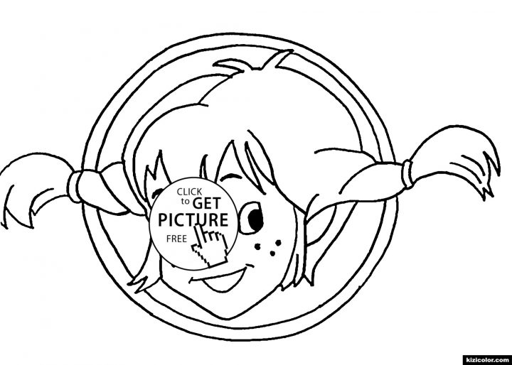 🎨 Visage De Farfouille Pippi – Des Pages À Colorier dedans Visage À Colorier