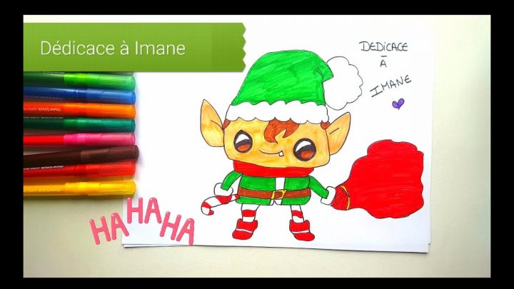 🐛dessin Kawaii : Comment Dessiner Un Lutin De Noël destiné Dessiner Un Lutin