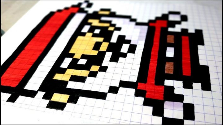 🔴 Comment Dessiner Un Pere Noel En Pixel Art #asmr avec Pixel Art Pere Noel