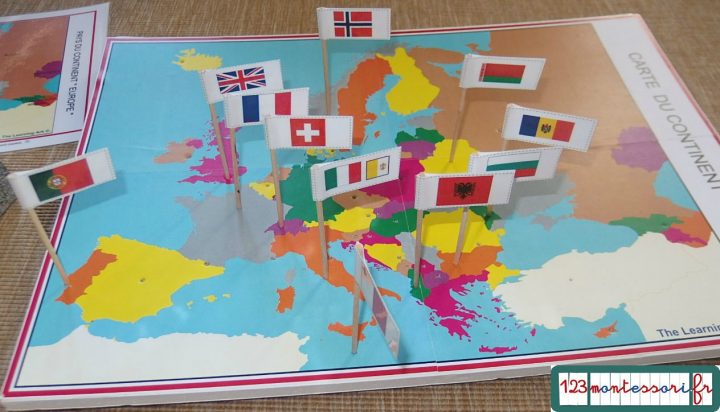 Fabrication Du Jeu Des Drapeaux – 123Montessori, Le Blog à Drapeaux Européens À Imprimer