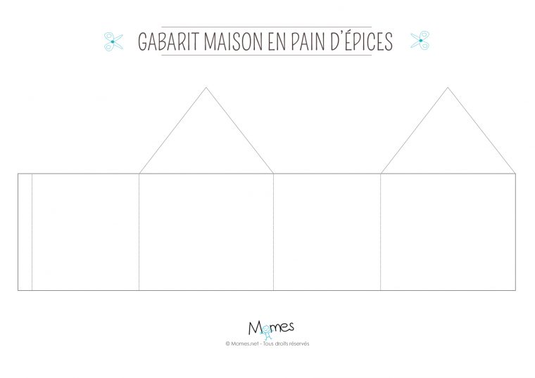 Fabriquer Une Maison De Pain D'épices En Carton – Momes destiné Patron De Maison En Papier A Imprimer