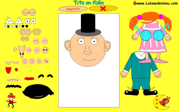 Fabriquer Une Tête De Mr Patate En Ligne Sur Lalunedeninou tout Mr Patate Coloriage