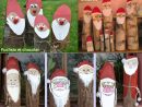 Faire Des Pères Noël En Bûches De Bois | Noël Bricolage Bois encequiconcerne Fabrication De Pere Noel