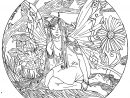 Fairy Mandala Coloring Pages Fairy Coloring Pages For Adults concernant Mandala Fée