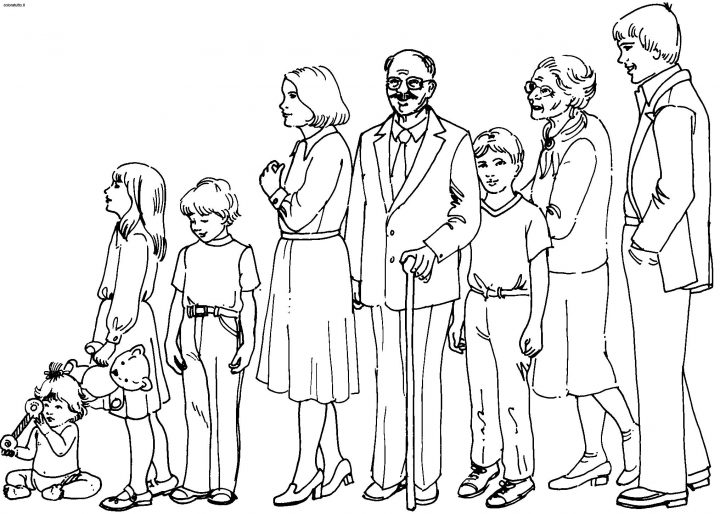 Famille #34 (Personnages) – Coloriages À Imprimer tout Personnage A Colorier