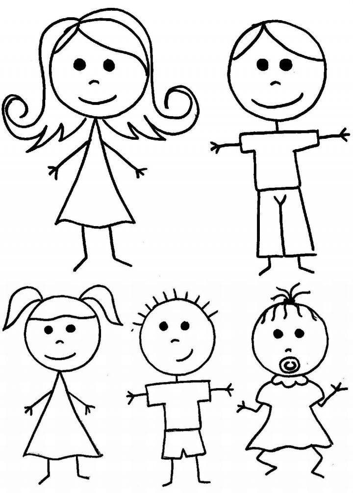 Famille #66 (Personnages) – Coloriages À Imprimer tout Personnage A Colorier