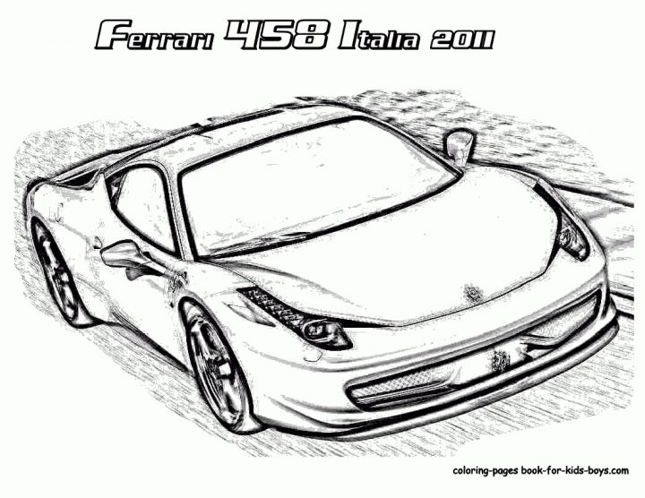 Ferrari F12 Coloring Pages 41 Best Images About Ferrari On avec Ferrari A Colorier