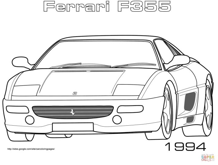 Ferrari F12 Coloring Pages 41 Best Images About Ferrari On destiné Ferrari A Colorier