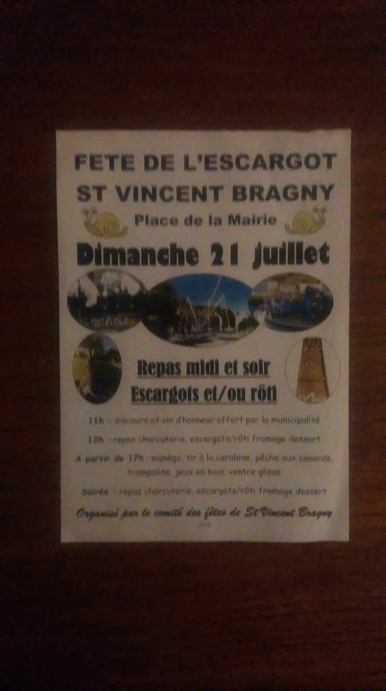 Fete De L Escargot : Fete Patronale A Saint Vincent Bragny à Jeux Gratuit Escargot