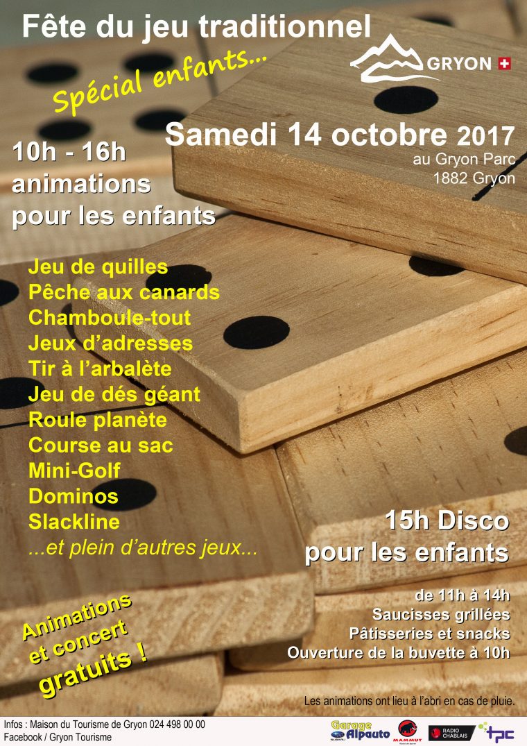 Fête Du Jeu Traditionnel De Rue À Gryon – 14.10.2017, 10H dedans Plein De Jeux Gratuits