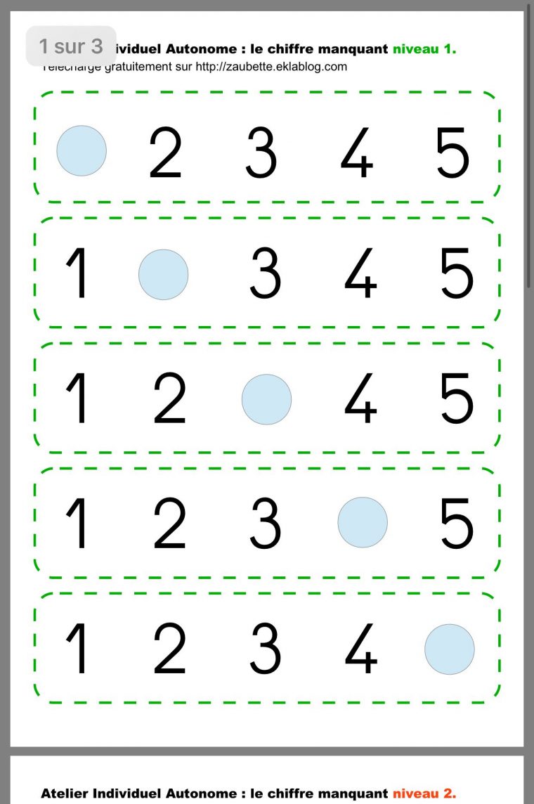 Feuille Avec Nombres À Trous | Okul Öncesi Çalışma serapportantà Jeux Pour Apprendre L Alphabet