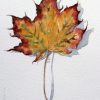 Feuille D'automne #7 Peinture Par Anouk Tank | Artmajeur à Dessin De Feuille D Automne