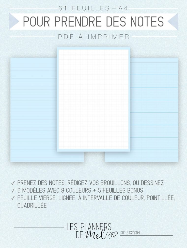 Feuille Prise De Note, Goodontes, Digitale Ou À Imprimer, Vierge, Ligne,  Bullet Journal, Méthode Cornell ⎮ Étudiant, Vie, Réussite ⎮ A4 tout Feuille Lignée A Imprimer