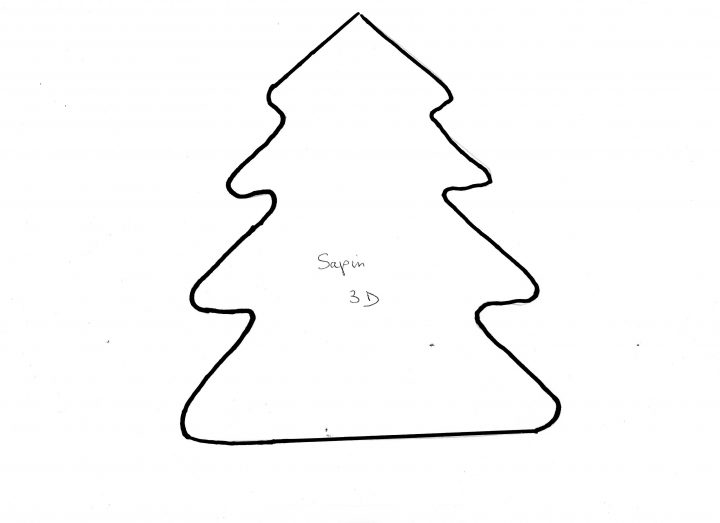 Fiche De Bricolage N°45 destiné Gabarit Sapin De Noel