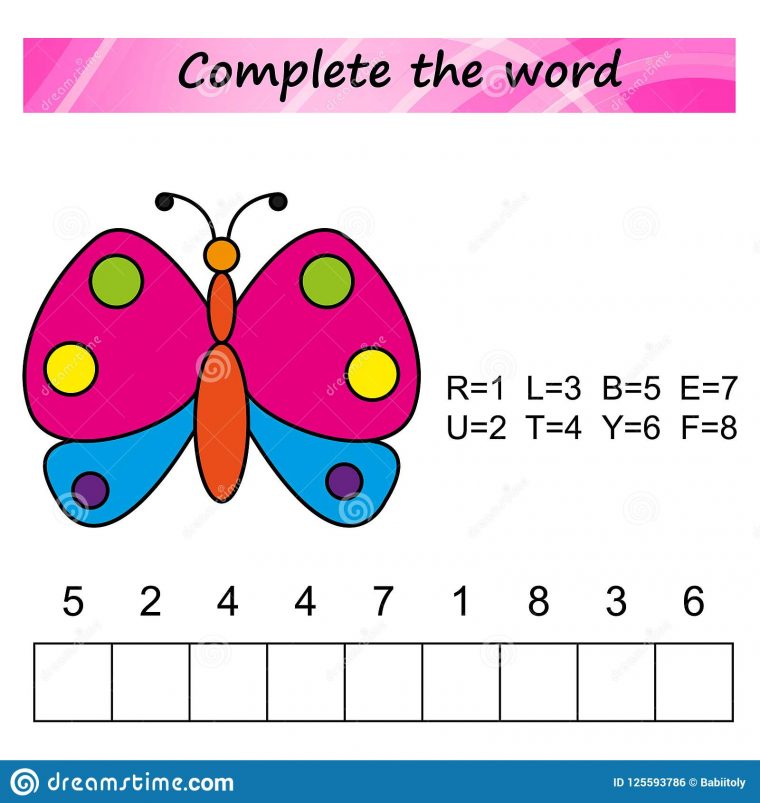 Fiche De Travail Pour Des Enfants Jeu Éducatif De Puzzle De dedans Jeux De Mots Pour Enfants