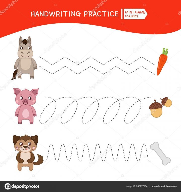 Fiche Pratique Écriture Écriture Base Jeu Éducatif Pour Les à Jeux Enfant Dessin