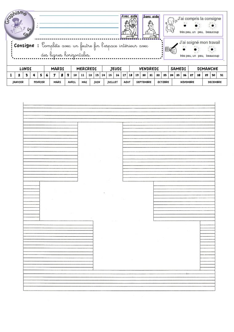 Fiches De Graphisme Gs Période 1 Et 2 – La Classe De Luccia ! à Livre Graphisme Maternelle