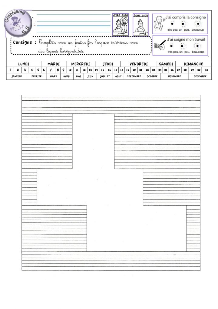 Fiches De Graphisme Gs Période 1 Et 2 – La Classe De Luccia ! avec Exercice Gs En Ligne