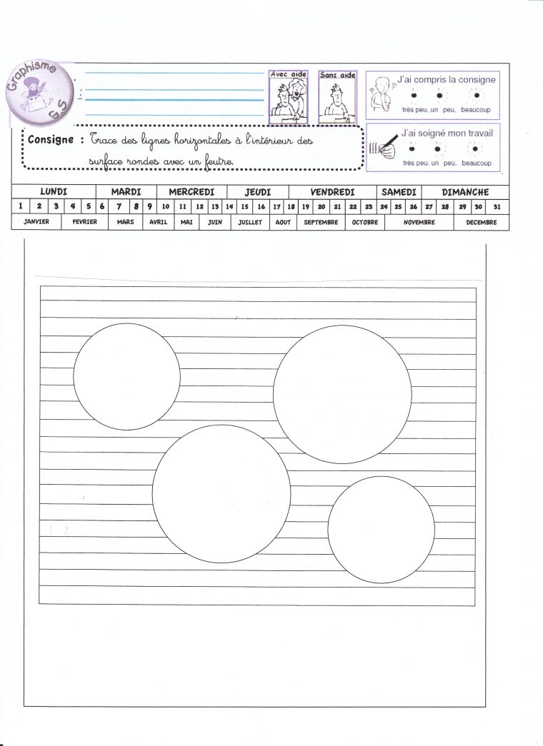 Fiches De Graphisme Gs Période 1 Et 2 – La Classe De Luccia ! dedans Exercice Grande Section En Ligne