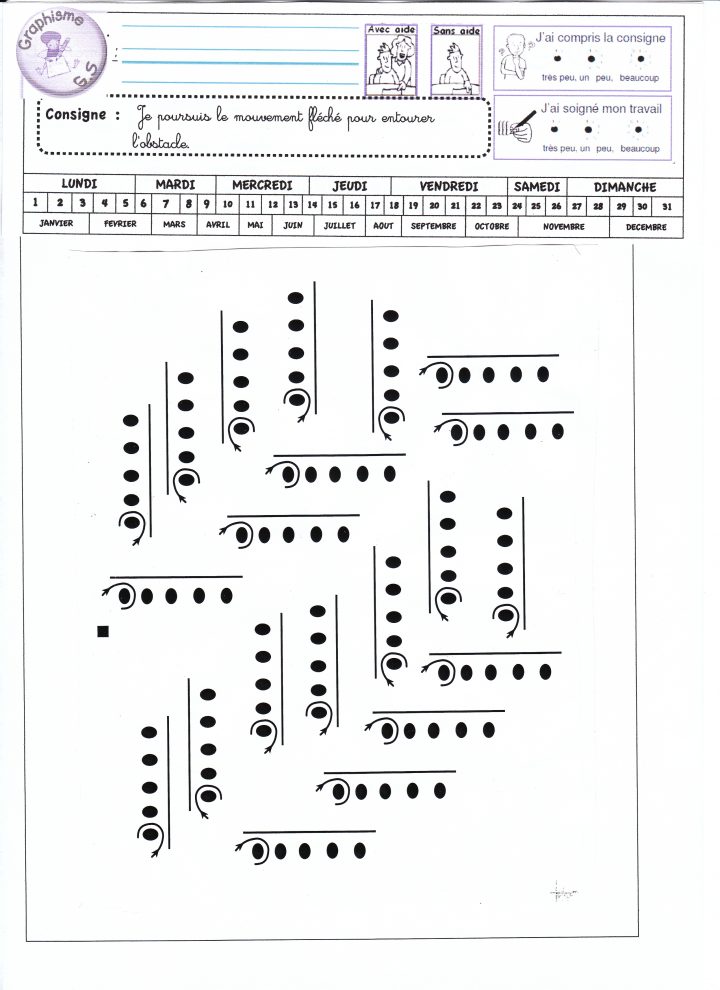 Fiches De Graphisme Gs Période 1 Et 2 – La Classe De Luccia ! pour Fiche Graphisme Ms