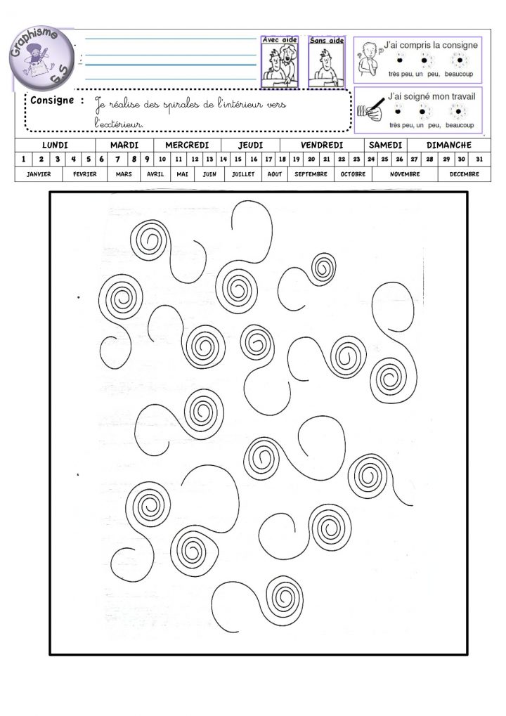 Fiches De Graphisme Gs Période 1 Et 2 – La Classe De Luccia ! serapportantà Graphisme Gs A Imprimer