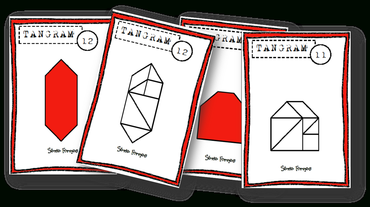 Fiches Modèles Tangram - Autonomie~ - Lin', Maikresse Malgré dedans Modèle Tangram À Imprimer