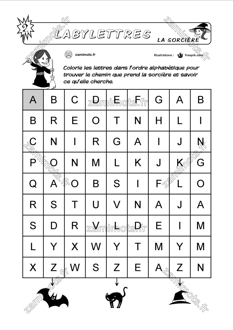 Fiches Pour Apprendre Ou S'amuser | Jeux Alphabet, Apprendre intérieur Jeux Enfant Cp