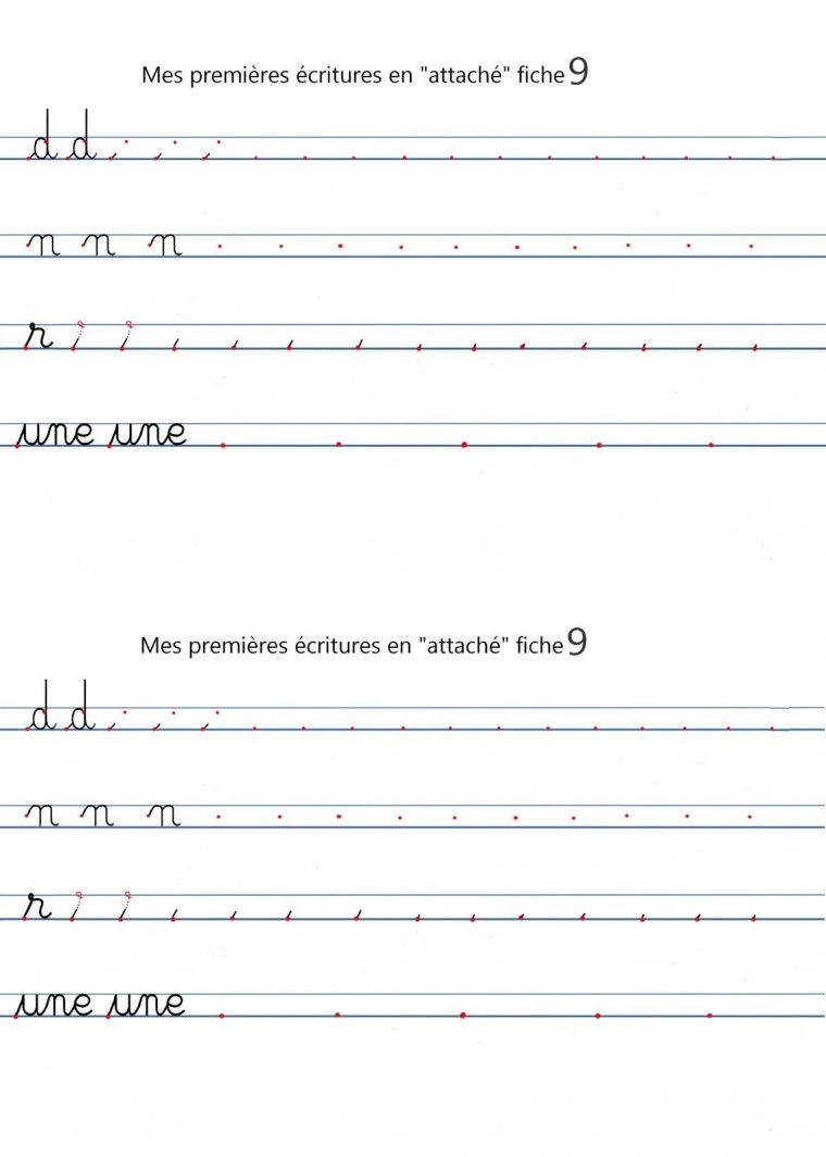 Fiches Pour Ecriture-En-Gs En Interligne | Écrire En Cursive intérieur Écriture Grande Section À Imprimer