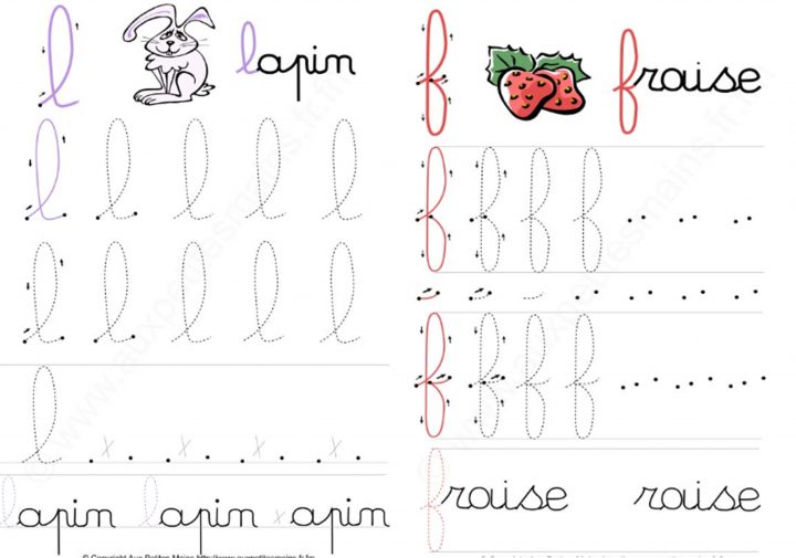 Fichier D'écriture Minuscules Majuscules En Cursif Cp Ce1 à Apprendre A Ecrire Les Lettres En Majuscule