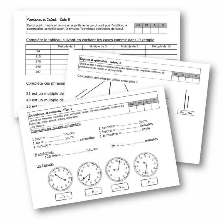 Fichier D'évaluation Maths Cm1 – La Classe De Mallory pour Évaluation Cm1 Symétrie