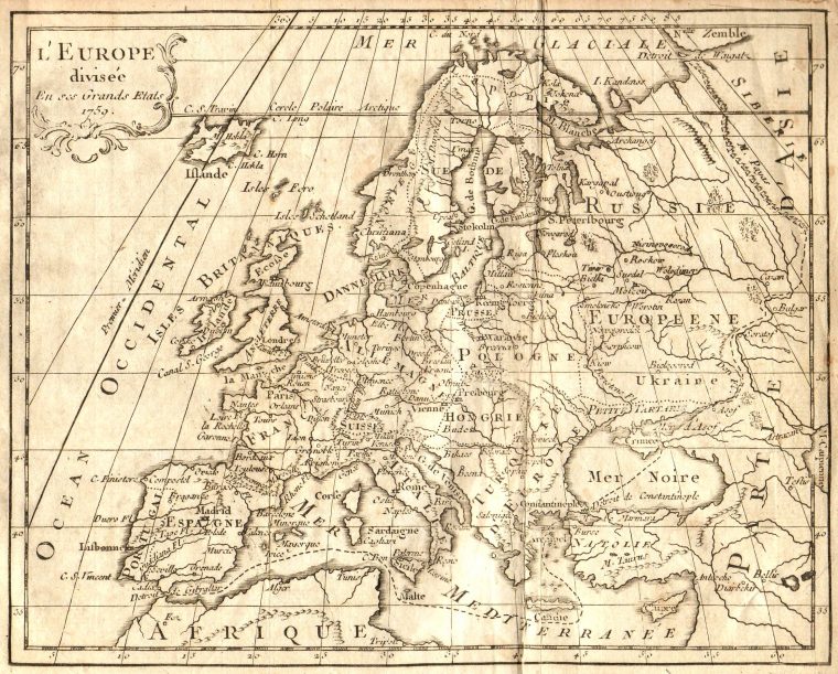 Fichier:carte Europe 1763 — Wikipédia avec Carte Géographique De L Europe