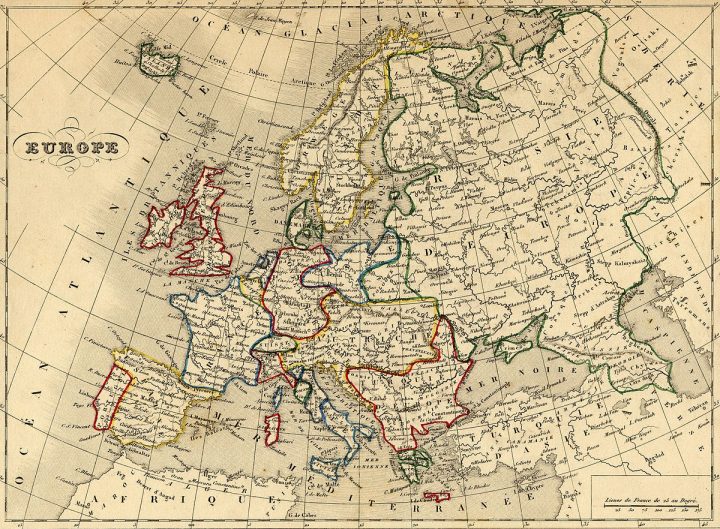 Fichier:carte Europe 1843 — Wikipédia pour Carte Europe De L Est