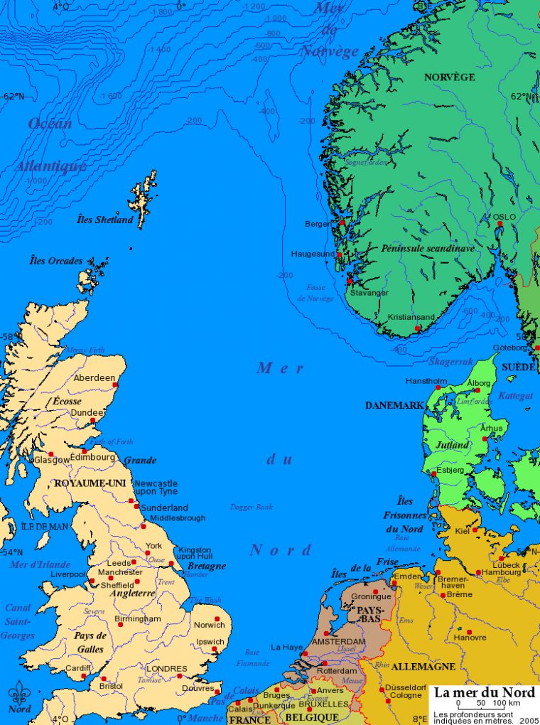 Fichier:carte Mer Du Nord — Wikimini, L'encyclopédie encequiconcerne Carte De France Pour Enfant