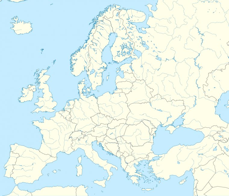 Fichier:europe Laea Location Map.svg — Wikipédia dedans Carte De L Europe Vierge