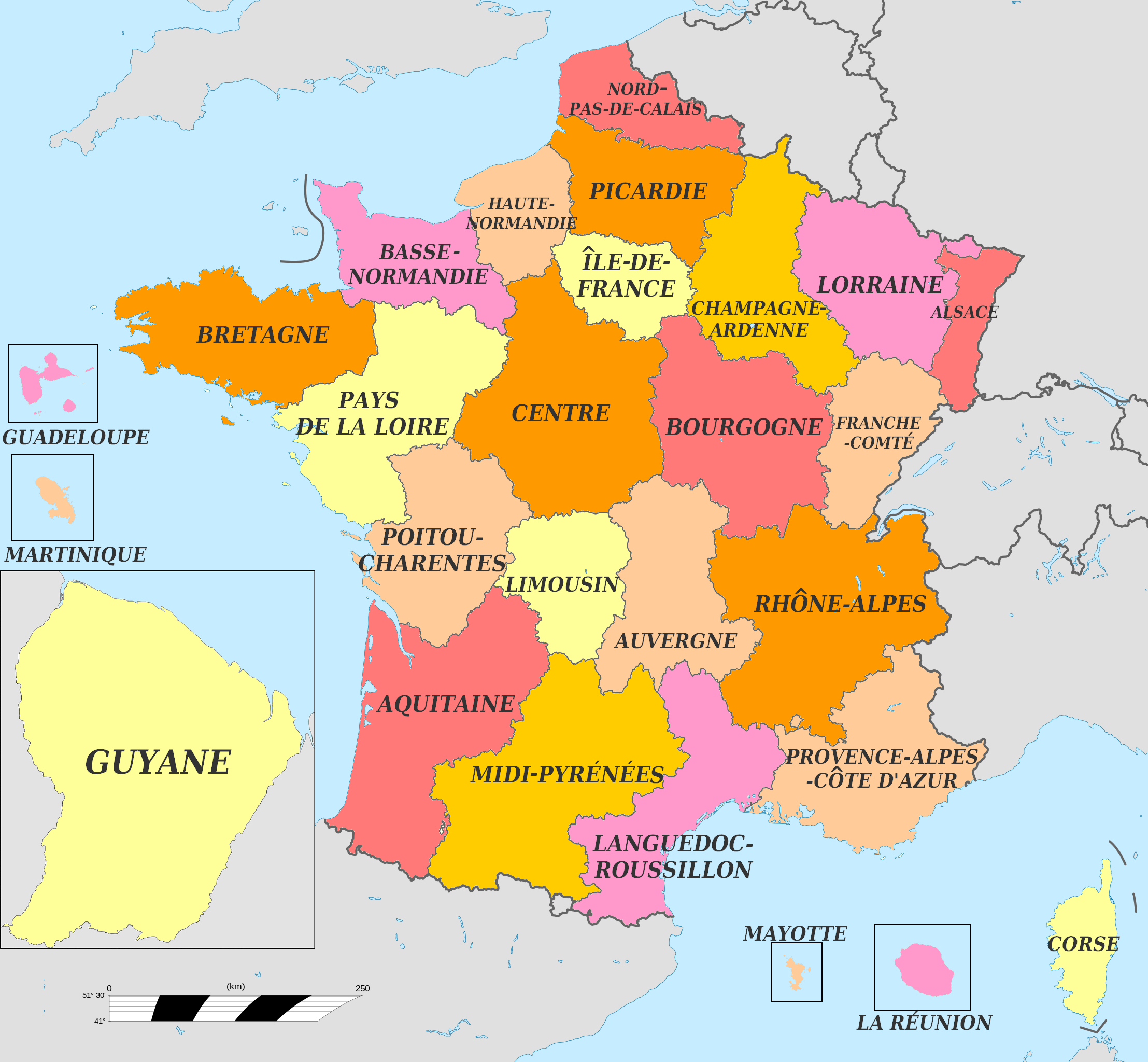 Fichier:map Carte Des Anciennes Régions 2015 — Wikipédia tout Carte Région France 2017 